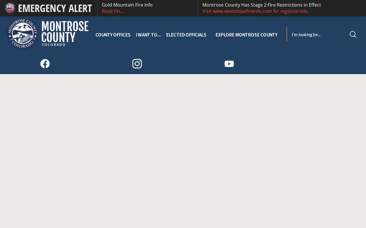 Montrose County government department directory